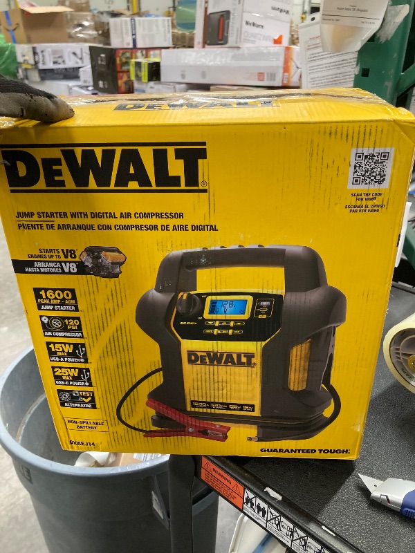 Photo 2 of DEWALT Jump Starter with Digital Compressor and USB Power Bank