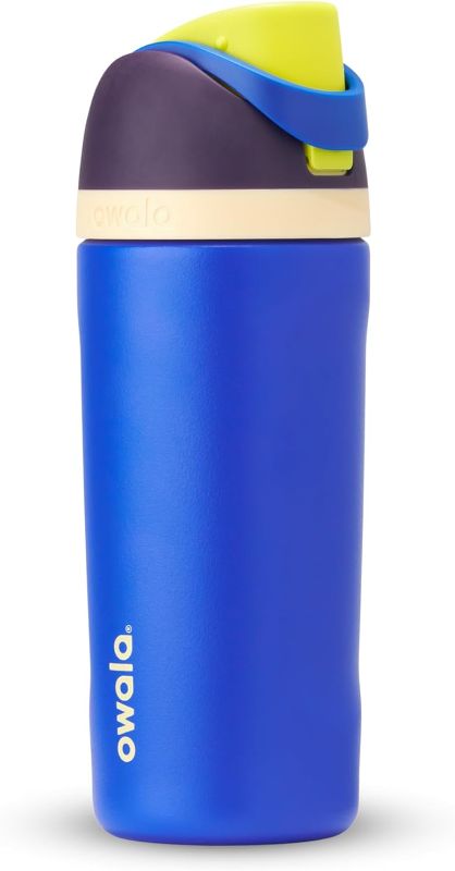 Photo 1 of 
Owala Kids FreeSip Insulated Stainless Steel Water Bottle with Straw for Sports, Travel, and School, BPA-Free Sports Water Bottle, 16 oz, Celestial Sphere