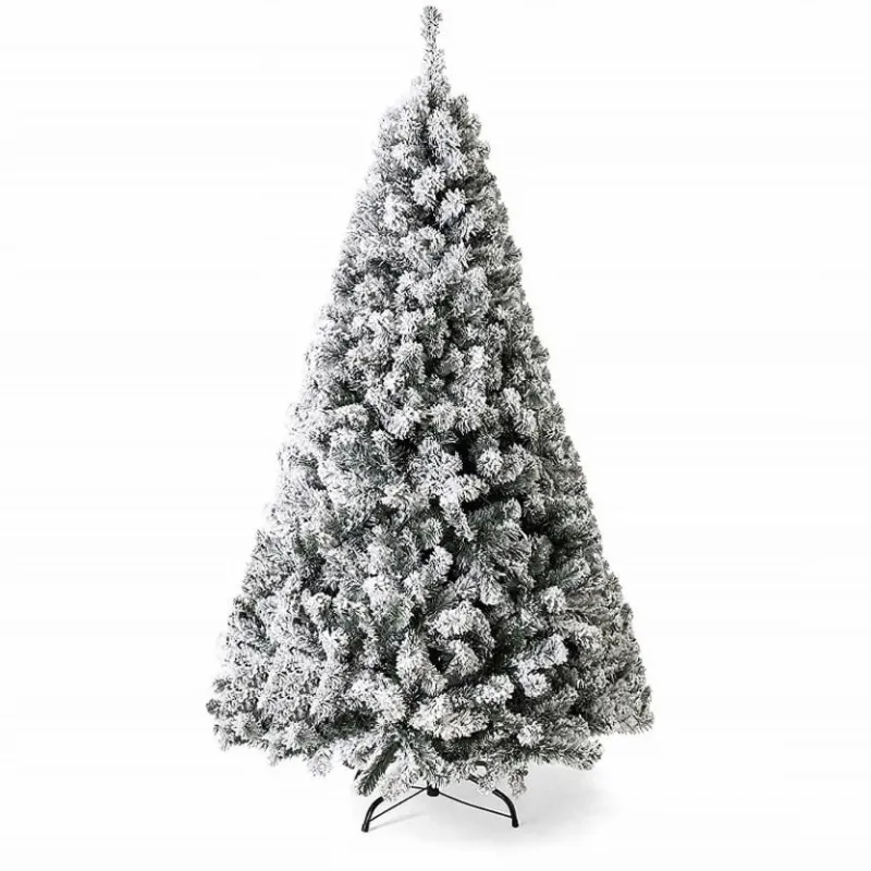 Photo 1 of ***ITEM IS SIMILAR, NOT EXACT***  Gymax 9ft Snow Flocked Hinged Artificial Christmas Tree Unlit Holiday Decor
