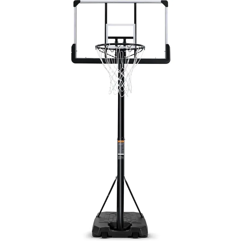 Photo 1 of **SIMILAR****Portable Basketball Hoop Goal Basketball Hoop System Height Adjustable 7 ft. 6 in..10 ft. with 44 inch Indoor Outdoor PVC Backboard Material
