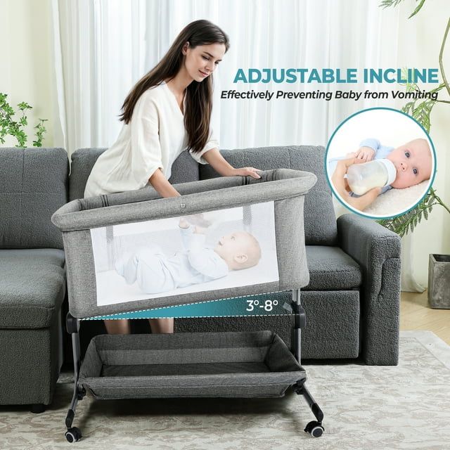 Photo 1 of ***UNOPENED***  Anyask Portable Baby Bedside Sleeper Bassinet with Waterproof Mattress Pad for Infant Newborn up to 12 Month
