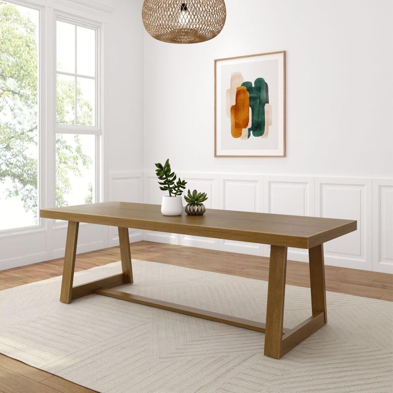 Photo 1 of ***ITEM IS SIMILAR TO STOCK PHOTO, NOT EXACT***  Classic Rectangular Dining Room Table (94in / 2380mm), Pecan Wirebrush
