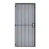 Photo 1 of 30 in. x 80 in. 808 Series Protector Black Surface Mount Steel Security Door with Expanded Steel Screen