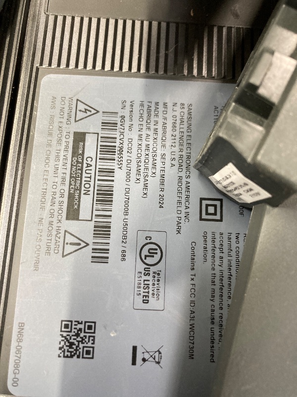 Photo 1 of SAMSUNG 50-Inch Class Crystal UHD 4K DU7200 Series HDR Smart TV w/Object Tracking Sound Lite, PurColor, Motion Xcelerator, Mega Contrast, Q-Symphony (UN50DU7200, 2024 Model)
