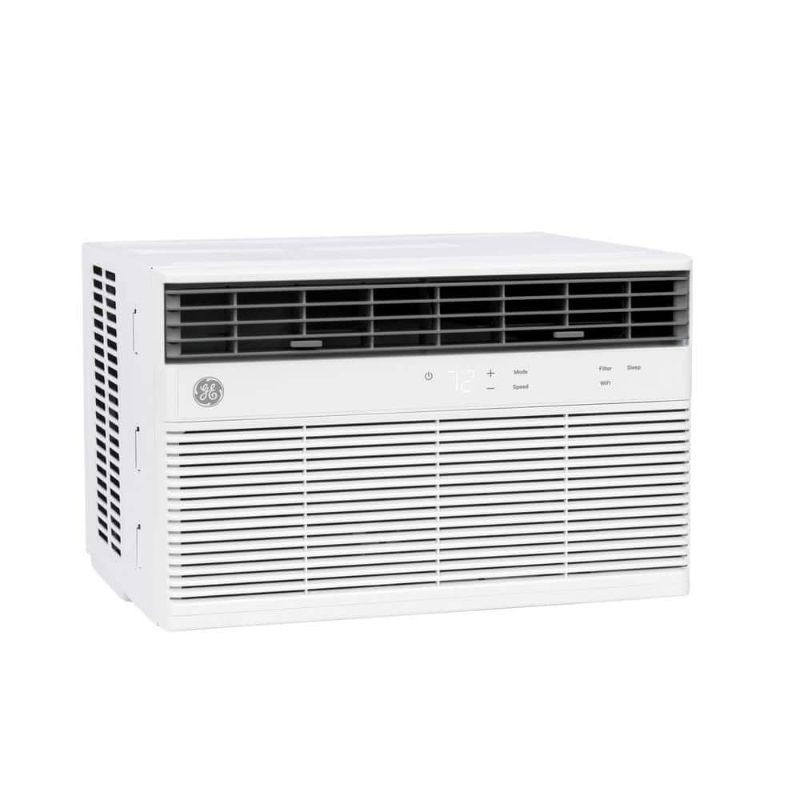 Photo 1 of 10,000BTU 115-Volts Smart Window Air Conditioner for 450 Sq. Ft. in White with Wi-Fi and Remote
