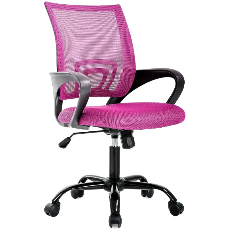 Photo 1 of ***missing some hardware***BestOffice Ergonomic Office Chair, Lumbar Support, Adjustable Height with Armrests for Adults(Pink)
