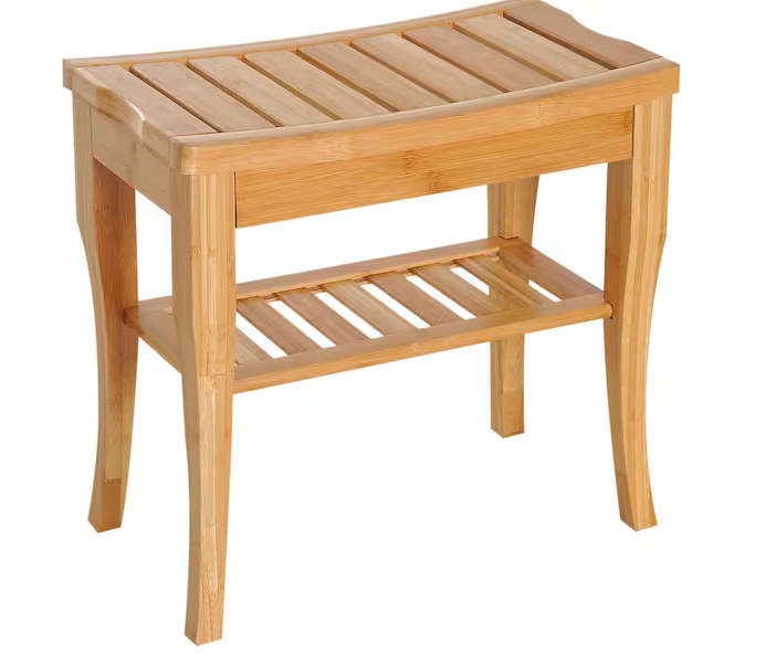 Photo 1 of 17.5" in Bamboo Backless Stool with Wooden Seat


