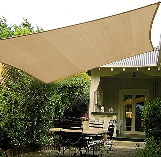 Photo 1 of ****UNKNOW SIZE/SIMILIAR TO PICTURE****ZHANGQINGXIU SHADING NET SUN SHADE AIL AWNING CANOPY COVER YELLOW COLOR