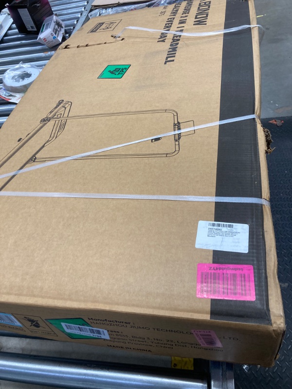 Photo 1 of Abonow Treadmill with Incline,3.0HP Walking Pad with Handle Bar,Under Desk Walking Pad,300 lbs Capacity 2 in 1 Folding Treadmills with Speaker,Remote Control and LED Display,Easy to Fold