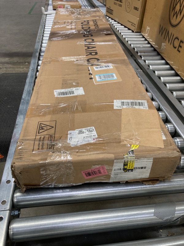 Photo 1 of Folding Chair Rack Folding Chair Cart Folding Chair Storage Dolly with Wheels and Holder for 84 Chairs or 12 Tables of 800 LBS Capacity Includes Weatherproof Cover