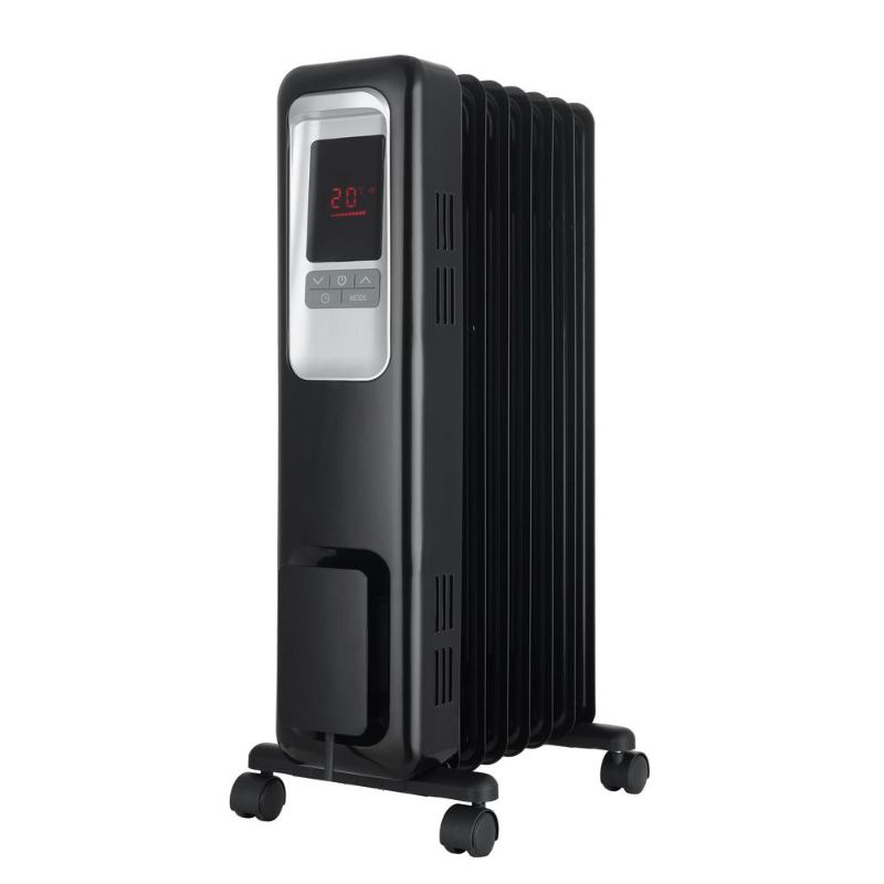 Photo 1 of 1,500-Watt Digital Electric Oil-Filled Radiant Portable Space Heater