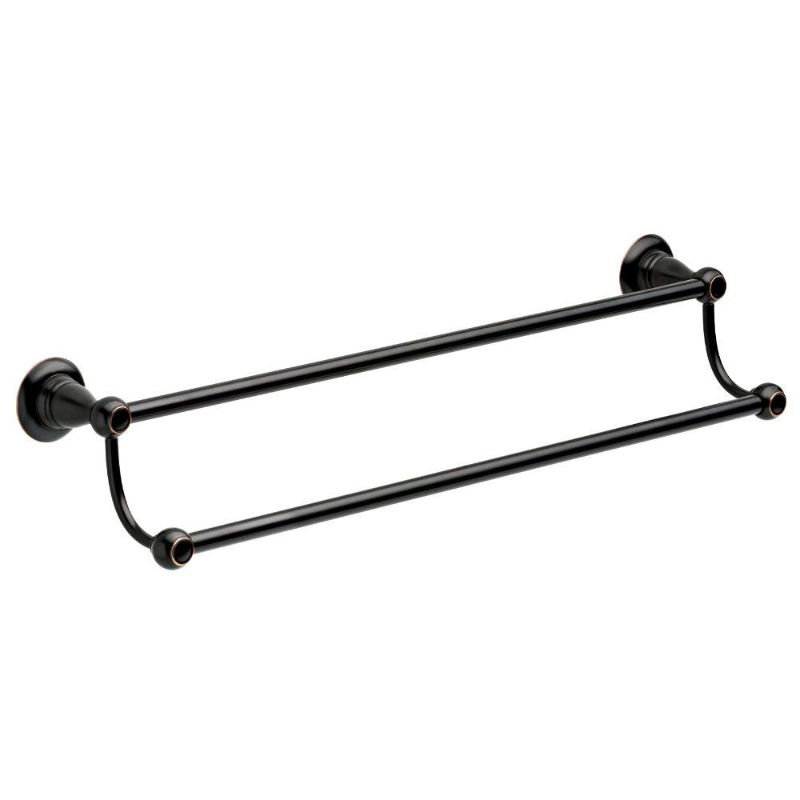 Photo 1 of Delta Porter 24 in. Double Towel Bar in Oil Rubbed Bronze