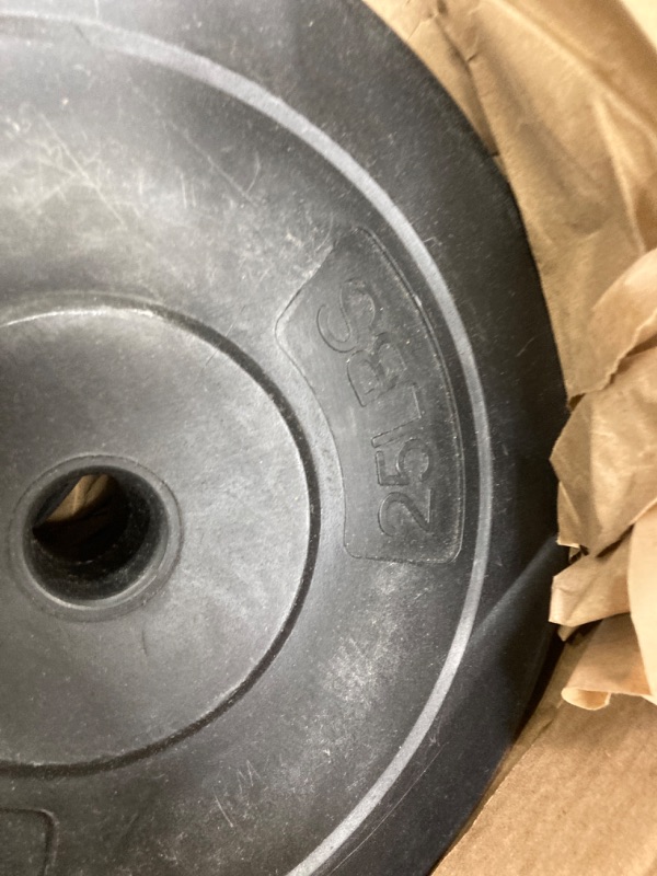 Photo 1 of 2 Piece Weight Plates Each Weight 25 lb