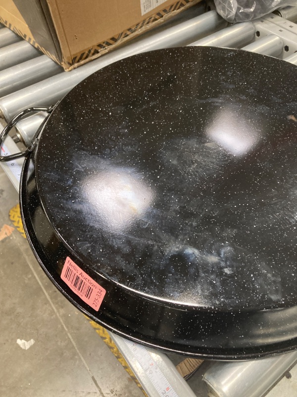 Photo 2 of ****USED***20 Inch Paella Pan 14 Servings - Enamelled No Rust Easy to Clean Steel Pan Propane - Gas Burners for Cooking - Indoor & Outdoor Cooking Skillet - Cacerola Paellera Sarte