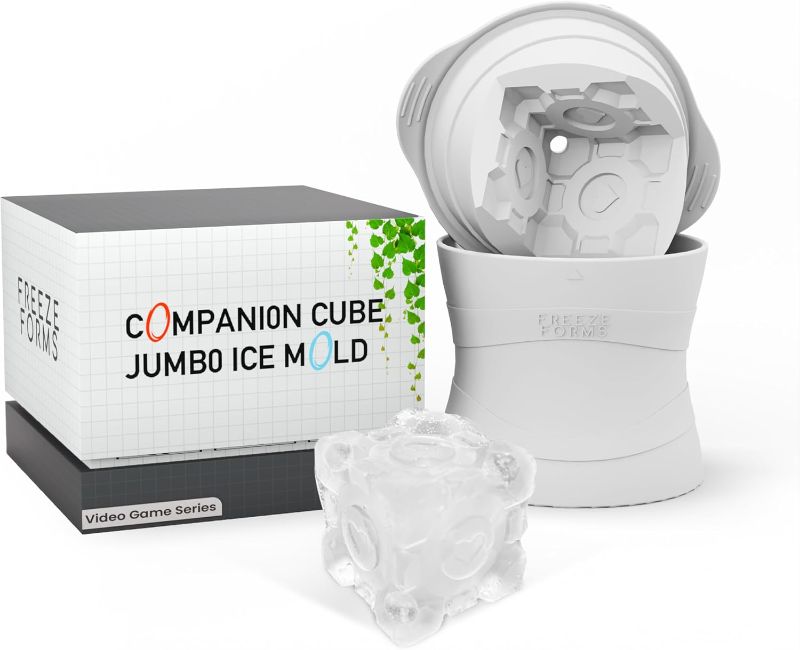 Photo 1 of 
Portal Companion Cube Jumbo Ice Mold - Ultimate Gamers Choice & Portal Fan Essential - Perfect Novelty Gift for Gamers, Video Game Lovers, and Sci-Fi...