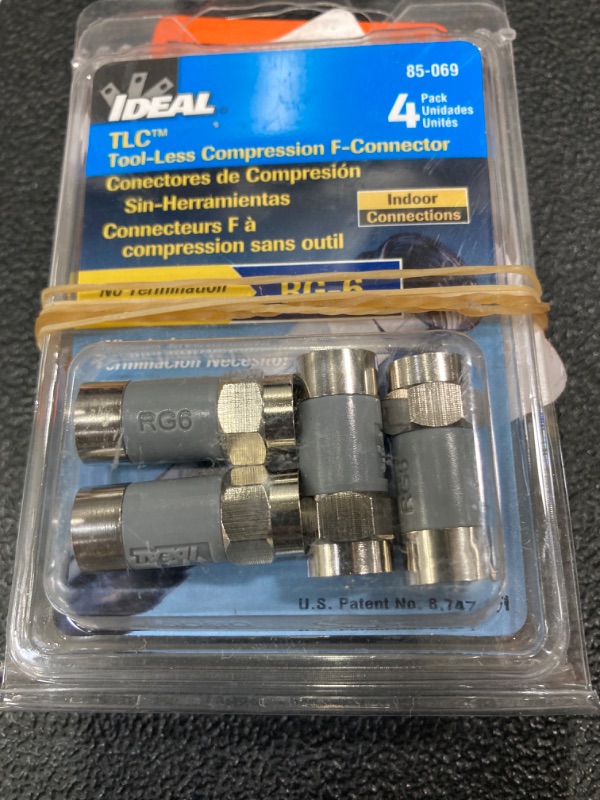 Photo 2 of  2 Packs of RG6 Tool-Less Compression F-Connector (4-Pack)
