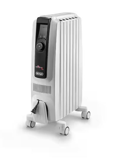 Photo 1 of 1500-Watt 5120 BTU Electric Oil Filled Radiator Space Heater Quiet Full Room Comfort