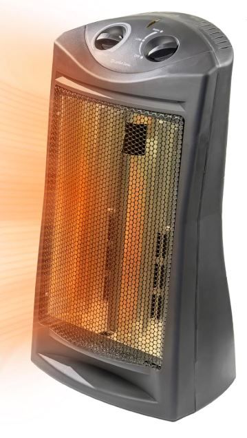 Photo 1 of 
Comfort Zone Indoor Tower Space Heater, Adjustable Thermostat, Radiant Heat, Electric, Infrared Quartz, 2 Heat Settings, Overheat Protection, Ideal for Home...