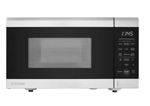 Photo 1 of 0.9 cu. ft. 900-Watt Countertop Convection Microwave in Stainless Steel with Air Fryer