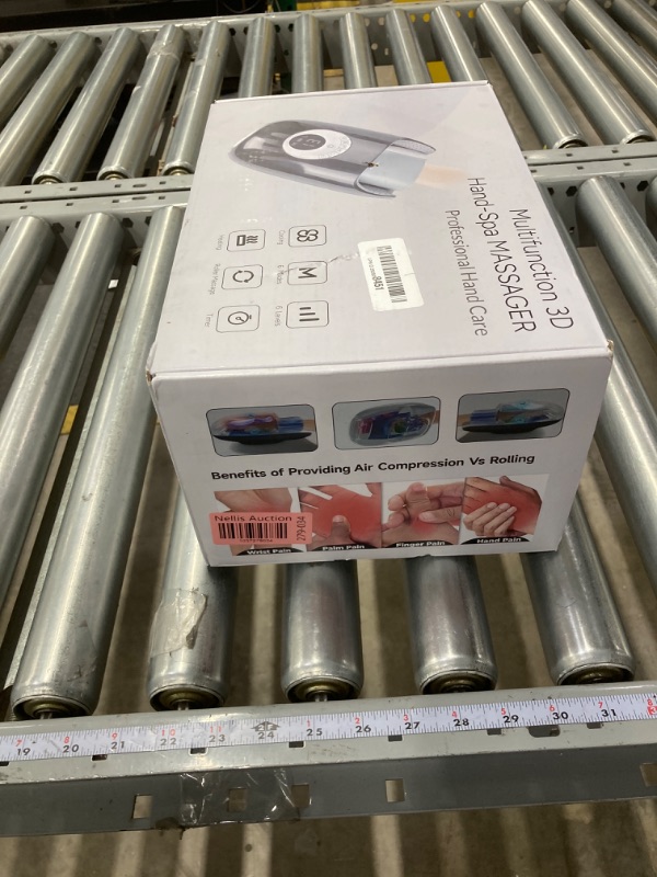 Photo 1 of Hand Massager with Heat and Compression, 3D Machine for Hand and Finger Relief, 6 Levels Pressure Point Therapy, Blowing Design of Year-Round, Wrist & Palm Kneading, Gifts for Women, Black