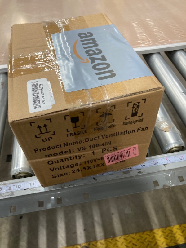 Photo 1 of Voltset 4 Inch Duct Fan, Inline Ventilation Exhaust Fan, 280 CFM Duct Intake Fan High Efficiency Air Fan for Duct Vent Bathroom, Kitchen, Grow Tent, Hydroponics, 3D Printer