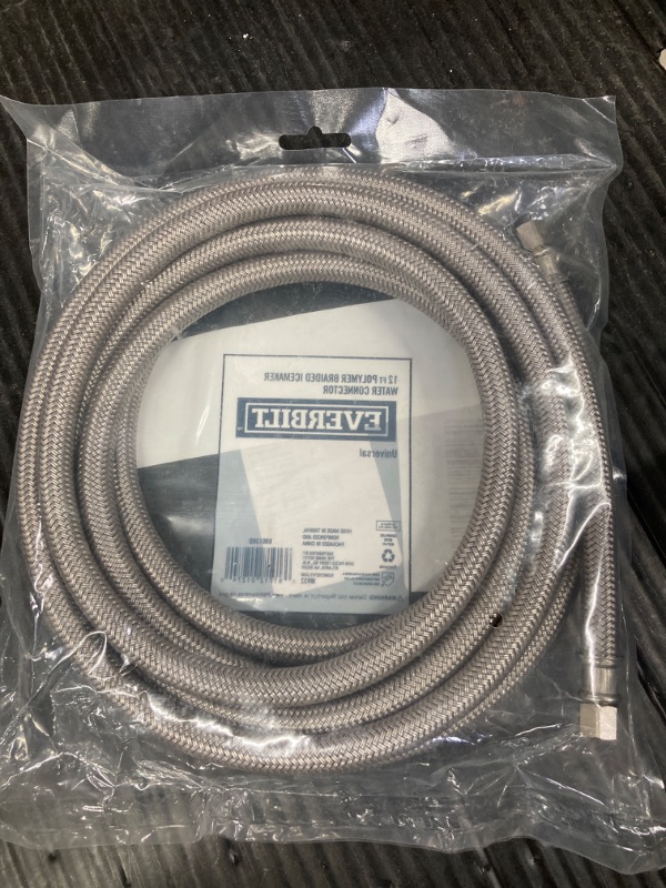 Photo 1 of 12 ft polymer braided icemaker water connector 