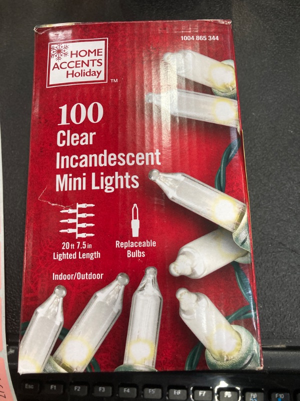 Photo 1 of 100 clear incandescent mini kights 20ft 7.5in