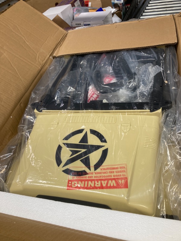 Photo 1 of Forever Source 12V Kids Ride On Car, Licensed Toyota FJ40 Electric Car for Kids with Remote Control, Ride on Toy with LED Light, 3 Speeds, Music, Khaki