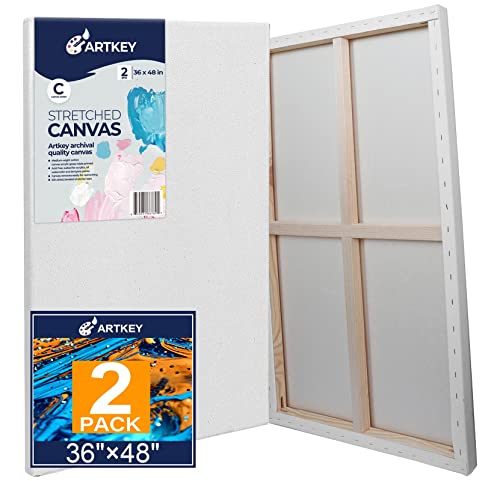 Photo 1 of **see notes**
Artkey Stretched Canvas 36 X48 -2 Pack 100% Cotton Acid-Free White Canvas Boards for Paintings Gift for Adult & Kids 3-15 Years Old
