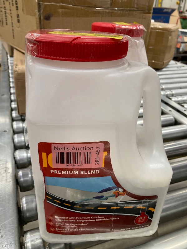 Photo 2 of ***partial container*** Scotwood Industries Road Runner Ice Melt, 12 Lb. Jug, 4/Case (SWO12JRR) | Quill
