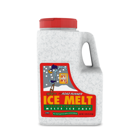 Photo 1 of ***partial container*** Scotwood Industries Road Runner Ice Melt, 12 Lb. Jug, 4/Case (SWO12JRR) | Quill
