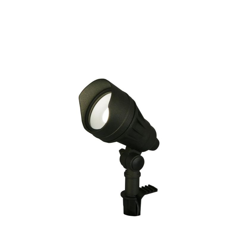 Photo 1 of 50-Watt Equivalent Millennium Black Adjustable Light Color Integrated LED Outdoor Landscape Flood Light
