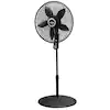 Photo 1 of 20 in. 4 Speeds Pedestal Fan in Black with 90 Degrees Tilt Adjustment, Adjustable Height, Oscillating, Remote,Timer


