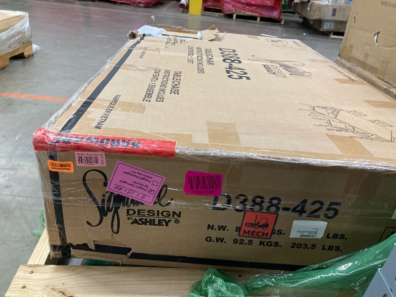 Photo 1 of Signature Design by Ashley Caitbrook Rustic 7 Piece Dining Set, Include Table and 6 Chairs, Gray