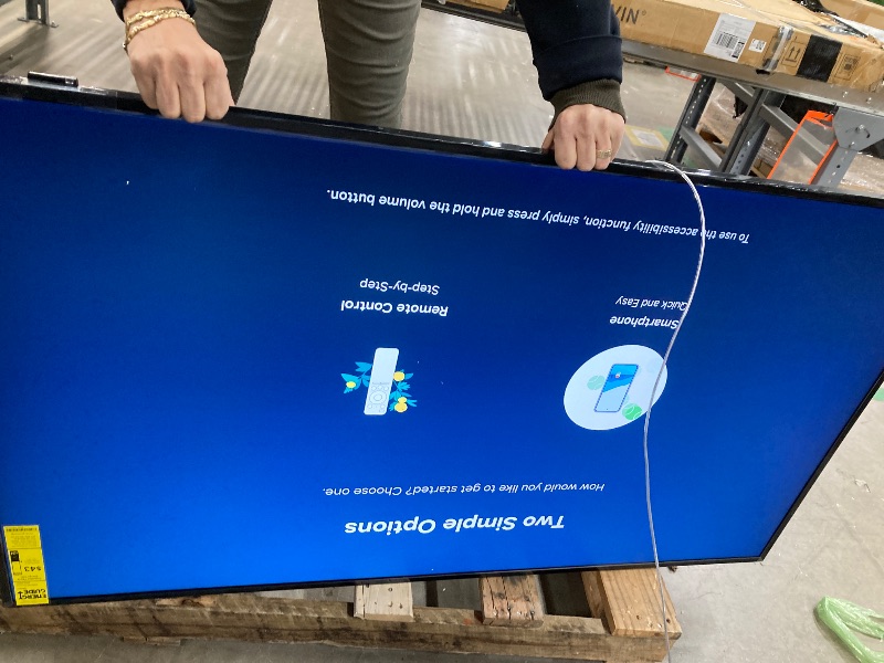 Photo 1 of SAMSUNG 55-Inch Class QLED 4K LS03D The Frame Series Quantum HDR Smart TV w/Dolby Atmos, Art Mode, Anti-Reflection, Customizable Frame, Slim Fit Wall Mount with Alexa Built-in (QN55LS03D, 2024 Model)