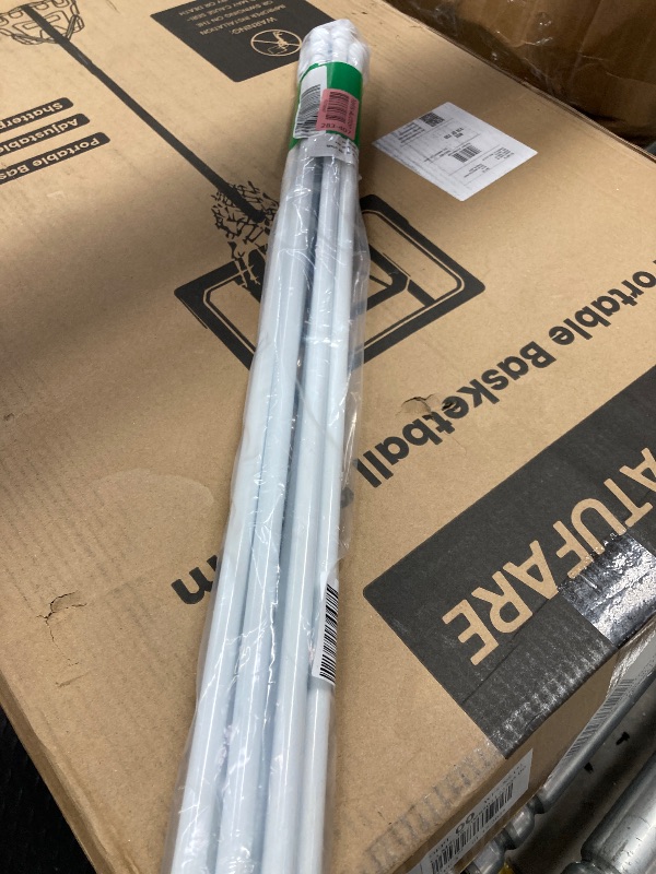Photo 1 of 6 Pcs Tension Curtain Rods No Drilling,Adjustable Shower Curtain Rod for Windows 28 to 48 inch,Spring White Curtain Rod Closet Rod,Window Curtain Rod
