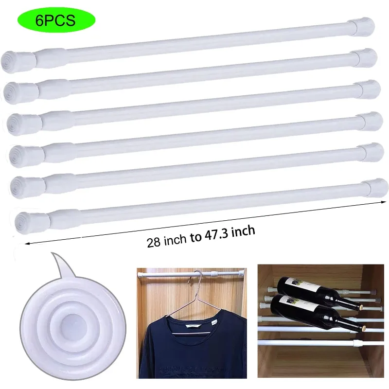 Photo 1 of 6 Pcs Tension Curtain Rods