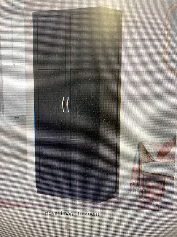 Photo 1 of ****BOX 1 OF 2 ONLY/INCOMPLETE SET****Black 71.102 in. H 16 in. Deep Accent Storage Cabinet