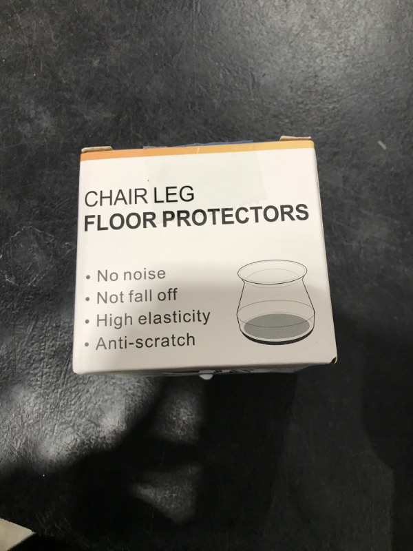 Photo 2 of 32 Pcs Chair Leg Floor Protectors for Hardwood Floors Silicone Covers to Protect Wood Tile Floors Scratches Felt Pads Furniture Leg Caps No Noise (Fit:0.5"-0.89")