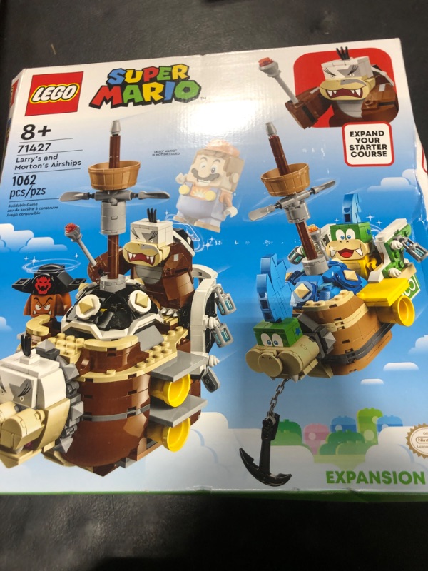 Photo 2 of LEGO Super Mario 71427 Larry and Morton Flying Fortresses Expansion Set, Character Toy