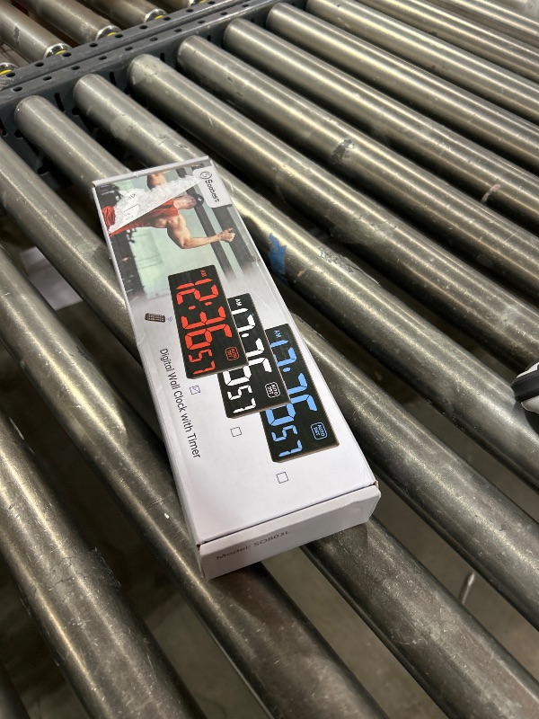 Photo 1 of Soobest Digital Wall Clock with Seconds for Gym, Remote Countdown Timer Large LED Display 5 Dimmer