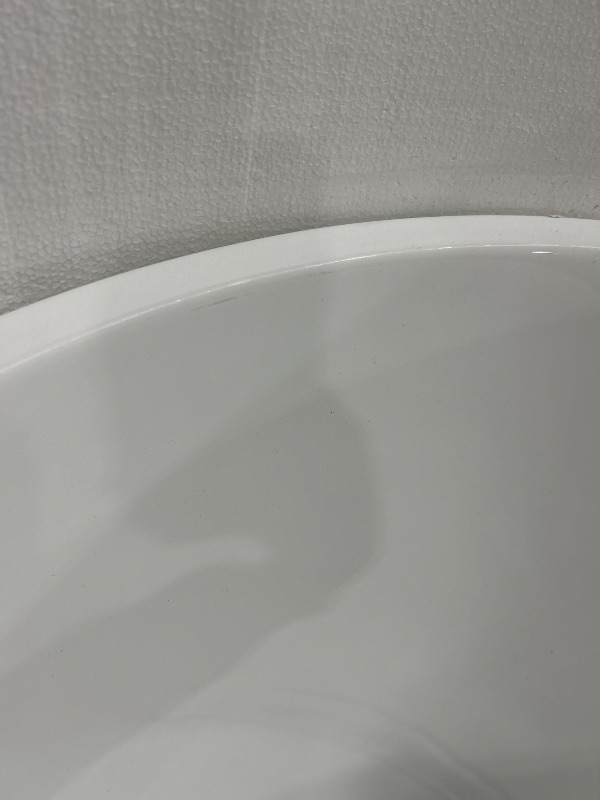 Photo 5 of GETPRO Free Standing Tub 51" Deep Soaking Bath Tub, Oval Shape Acrylic Freestanding Bathtub with Integrated Slotted Overflow and Removable Anti-clogging Drain Glossy White