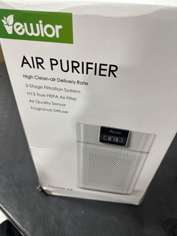 Photo 2 of Air Purifiers, Home Air purifier for Large Room Bedroom Up to 1560ft², VEWIOR H13 True HEPA Air Filter for Wildfire Smoke Pets Pollen Odor, with Air Quality Monitoring Light, Auto/Sleep Mode, 6 Timer