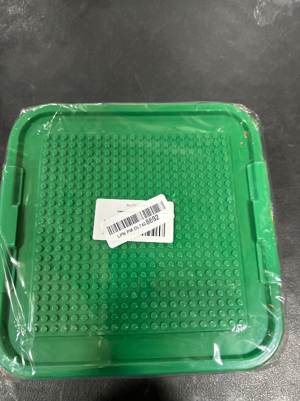 Photo 1 of Toys Storage Organizer Bins for Lego, Building Blocks Storage with Building Baseplate Lid, Storage Containers for Building Brick Storage Plastic Stackable Organizer Bin Toy Chest