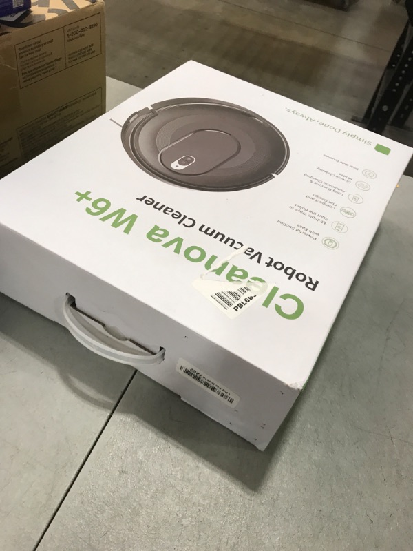 Photo 1 of KOZVIX W6+ Robot Vacuum Cleaner,2800Pa Suction,720ml Large Capacity,120 Mins Runtime,Self-Charging Slim Robotic Vacuums,APP/Voice/Remote Control,No Entanglement Suction Port Ideal for Pet (Black)