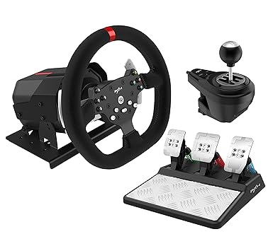 Photo 1 of PXN PC Steering Wheel Force Feedback Racing wheel 270/900° Detachable Magnetic Pedals 6+1 Shifter Dual Paddle gaming steering wheel For PS4,PS3 Xbox One, Xbox Series X/S, PC (Windows 7/8/10/11)
