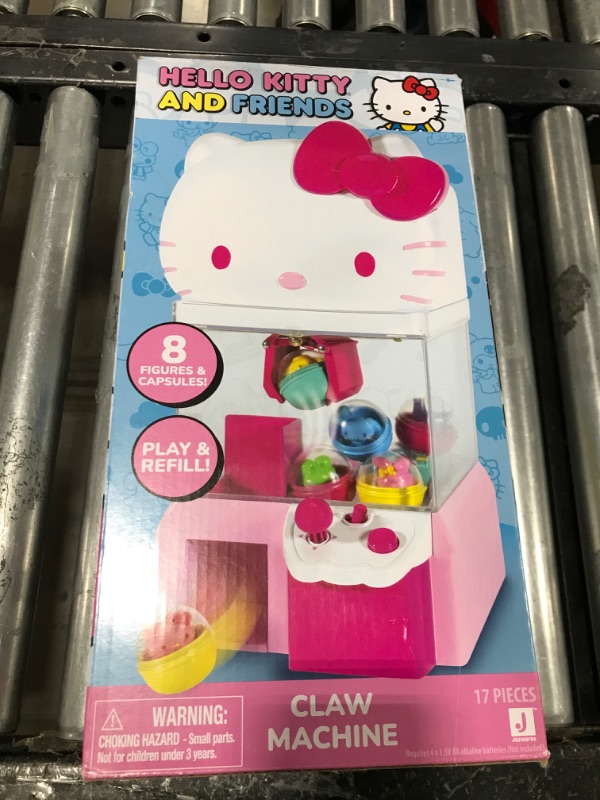 Photo 2 of Hello Kitty and Friends, 12” Claw Machine with 8 Collectible Mini Figures - Officially Licensed Sanrio Product from Jazwares (Amazon Exclusive)