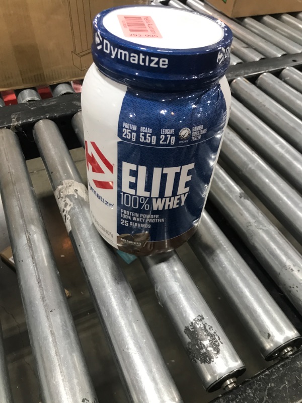 Photo 2 of Dymatize Elite 100% Whey Protein Powder, Rich Chocolate, 2 Pound exp:02/2026