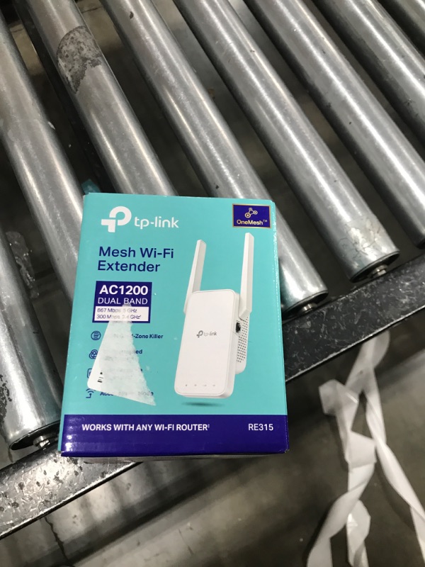 Photo 2 of TP-Link AC1200 WiFi Extender, 2024 Wirecutter Best WiFi Extender, 1.2Gbps home signal booster, Dual Band 5GHz/2.4GHz, Covers Up to 1500 Sq.ft and 30 Devices ,support Onemesh, One Ethernet Port (RE315)