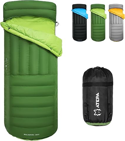 Photo 1 of ATEPA Down Sleeping Bags for Adults 650/700 FP, Ultralight 3 Season Cold Weather & Warm Sleeping Bag for Backpacking, Compact Sleeping Bag with Compression Sack for Hiking, Camping
